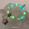 Green Aura Crystal Glow Glass Bracelet