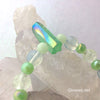 Green Aura Crystal Glow Glass Bracelet