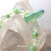Green Aura Crystal Glow Glass Bracelet