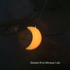 3D Crescent Moon Glow Necklace