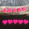 Heart Glow in the dark Buttons
