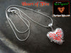 Heart of Fire Red Glowing Locket Necklace