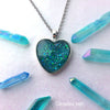 Heart of the Ocean Glow Glass Necklace