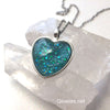 Heart of the Ocean Glow Glass Necklace