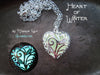 Heart of Winter Frozen Forest Glow in the Dark Necklace