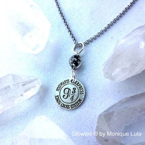 Hogwart's Express 9 3/4 Glow Necklace