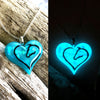 Horse Lover Glow in the Dark Lula Heart Necklace