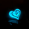 Horse Lover Glow in the Dark Lula Heart Necklace