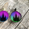 New Orleans Cathedral Glow in the Dark Art Necklace