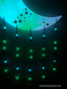 Glowie Beaded Decor Moon Green Aqua Quartz #5