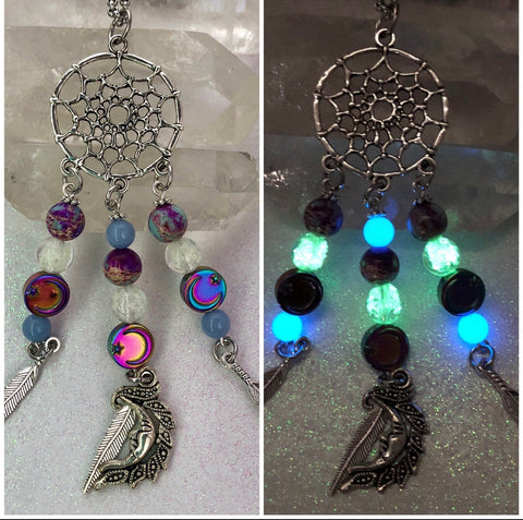 Dreamcatcher Gemstone Beads Pendant Necklace