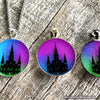 New Orleans Cathedral Glow in the Dark Art Necklace