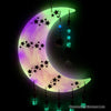Glowie Beaded Decor Moon #11 Orange Pink Stars