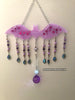 Glowie Bat SuncatcherDecor #1 Lavendar Violet Glow with Amethyst and Quartz