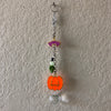 Halloween Jackolantern Bat and Skull Suncatcher Glow in the Dark