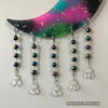 Aurora Borealis Glowie Beaded Decor Moon