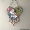 Glowie Decor Heart Beaded Starry Rose Suncatcher