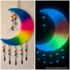 Glowie Beaded Decor Moon Rainbow Crescent Suncatcher