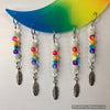 Glowie Beaded Decor Moon Rainbow Crescent Suncatcher