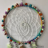 Rainbow Tie Dye Moon and Stars Glowie Dreamcatcher Decor