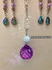 Glowie Bat SuncatcherDecor #1 Lavendar Violet Glow with Amethyst and Quartz
