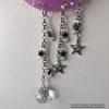 Glowie Beaded Decor Moon Purple Violet Silver Holo Sparkles