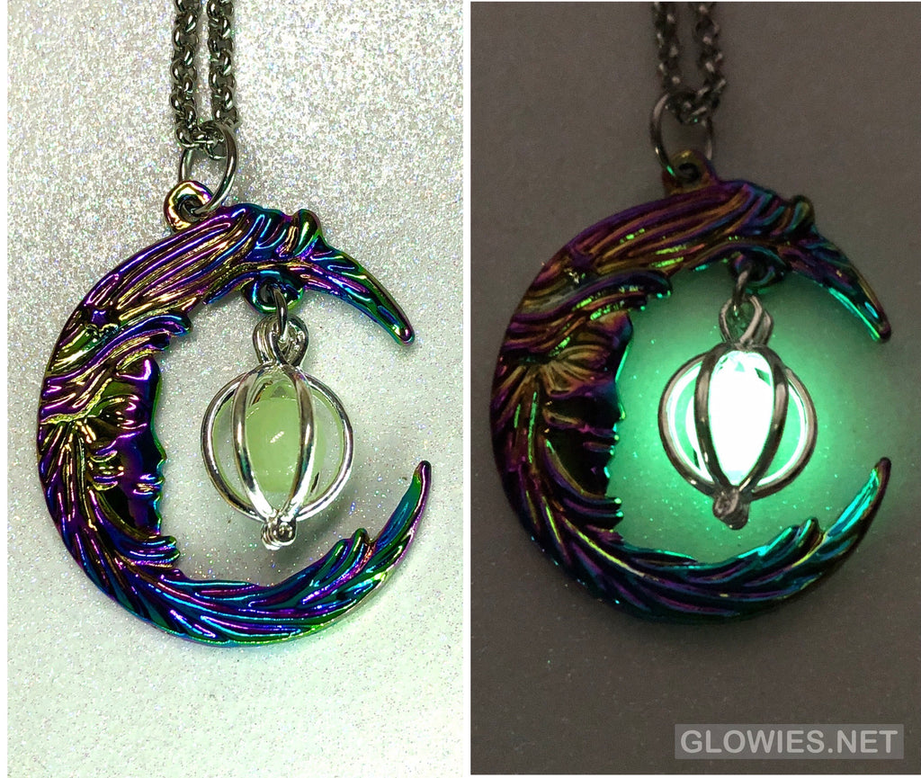 Glow in the Dark Dragon Necklace Magic Fantasy Jewelry 