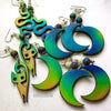 Color Changing Rainbow Snake Glowie Earrings