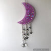 Glowie Beaded Decor Moon Purple Violet Silver Holo Sparkles
