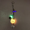 Halloween Jackolantern Bat and Skull Suncatcher Glow in the Dark