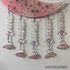 Glowie Beaded Decor Moon Pink Silver Stars Quartz