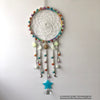 Rainbow Tie Dye Moon and Stars Glowie Dreamcatcher Decor