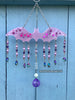 Glowie Bat SuncatcherDecor #1 Lavendar Violet Glow with Amethyst and Quartz