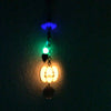 Halloween Jackolantern Bat and Skull Suncatcher Glow in the Dark