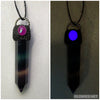 Flourite Crystal Point Glowie Stone Pendants