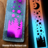 Aurora Borealis Metallic Holographic Glow in the dark Incense Holder