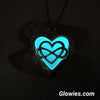 Infinity Heart Glow Locket for Pictures