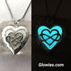 Infinity Heart Glow Locket for Pictures