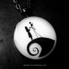 Jack and Sally Glow in the dark Necklace