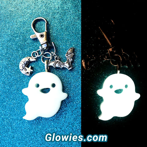 Glow in the dark Ghost Necklace or Key Chain