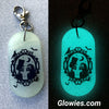 Halloween Honeymoon Bride & Groom Glow in the dark Key Chain