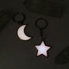 Glow Star or Moon Keychain