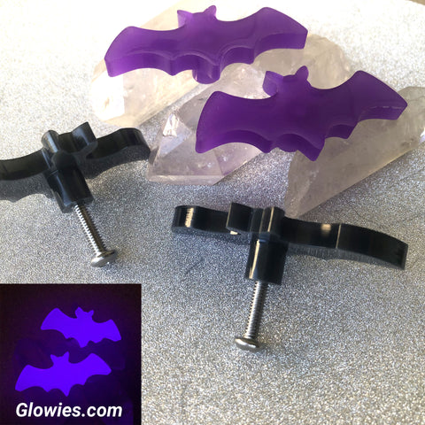 Glow in the dark Bat Knobs Decor