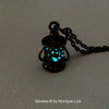 Glowing Moon And Stars Lantern Necklace