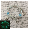 Love You To The Moon & Back Glowing Galaxy Beaded Bracelet