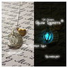 Love You to the Moon and Back Crescent Orb Glowing Necklace