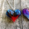 Lula Heart Style Batch #17 - Red Splatter Flame Aurora Borealis Smoke