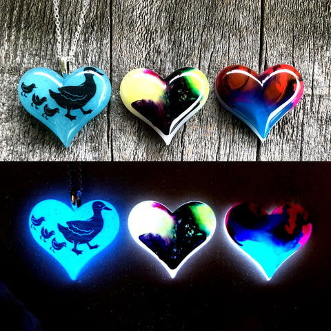 Lula Heart Style Batch #21 - Duck Mom Yellow Red and Blue Swirl
