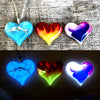 Lula Heart Style Batch #25 - Narwhal Red Yellow Flame Aurora Borealis