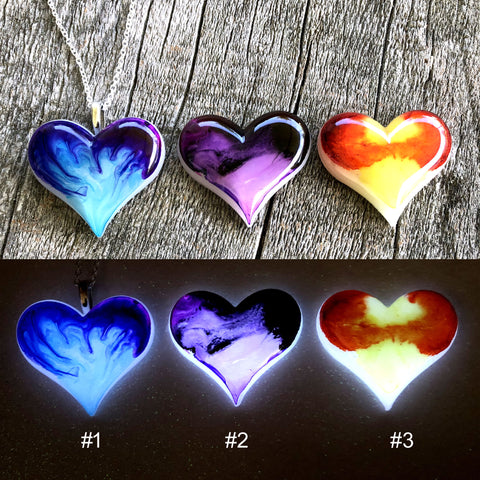 Lula Heart Style #7 Batch - Blue Flame Purple Black Orange Yellow